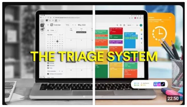 HOW I MANAGE MY TIME – THE TRIAGE SYSTEM